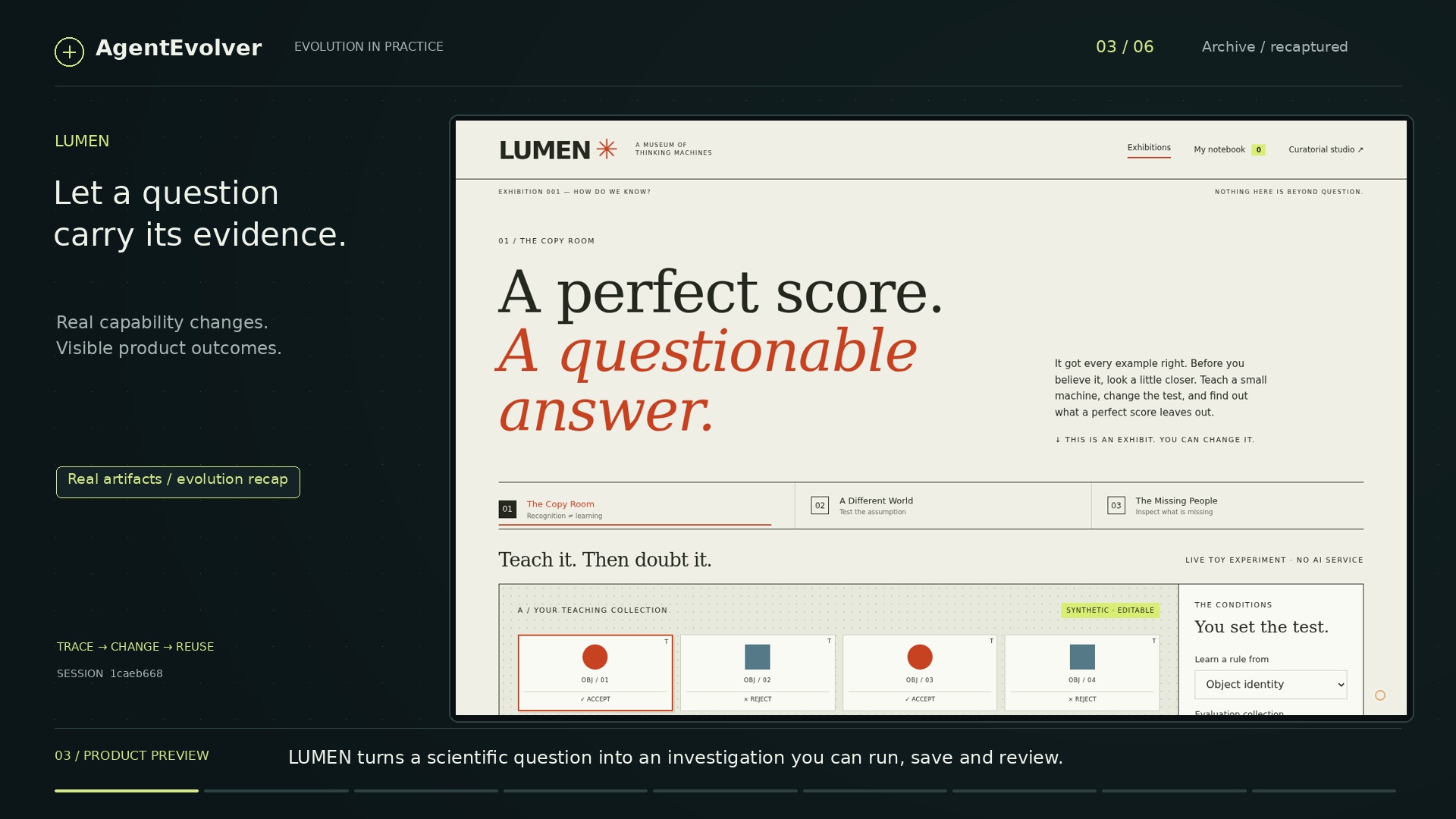 LUMEN demo preview